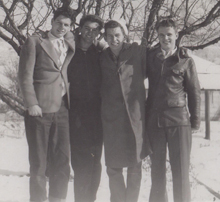 Merlin's friends, Wayne, Bill and Fred